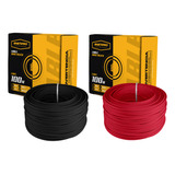 Combo: 2 Rollos Cal. 12 Negro Y Rojo Cable Thw 100m