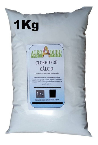 Fertilizante Cloreto De Calcio 27% Ca 1kg Ferti Foliar