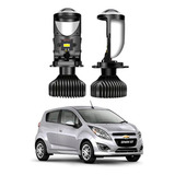 Kit Lupa Led Proyector Luz Baja/alta Chevrolet Spark Premium
