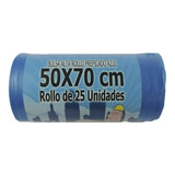 Bolsa De Basura Color 50x70cm / Rollo 25 Unds.