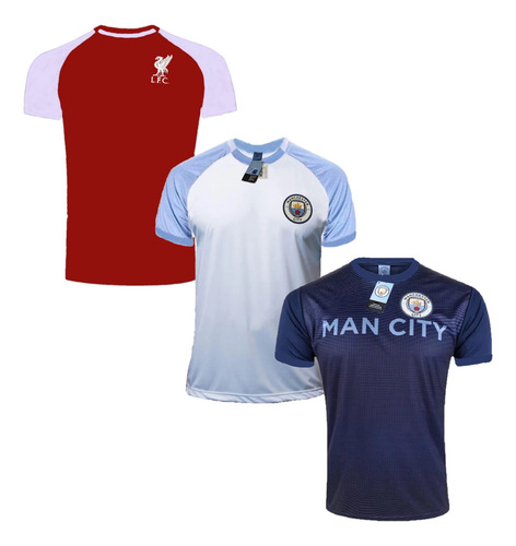 Kit 03 Camisas Camisetas De Times Europeus Licenciadas 2025