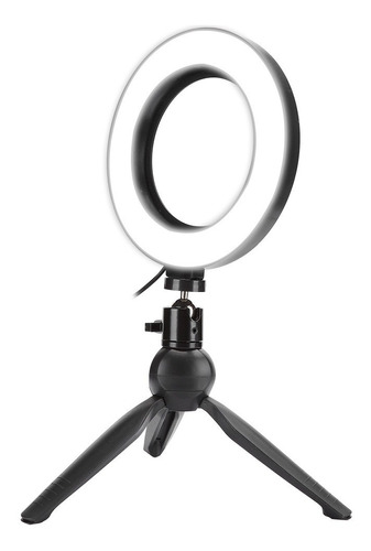 Aro De Luz Led Con Tripode Para Selfie Medida 15 Cm.   