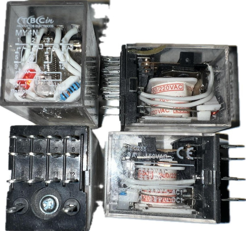 Rele Auxiliar 5a 4 Inversores / My4n / Iec 255 (bobina 220v)