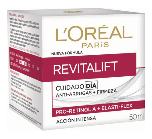 Crema Antiarrugas L'oréal Revitalift Día 50 Ml