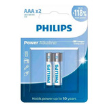 Pilha Aaa Philips Lr03 Micro 1.5v Com 2 Unidades