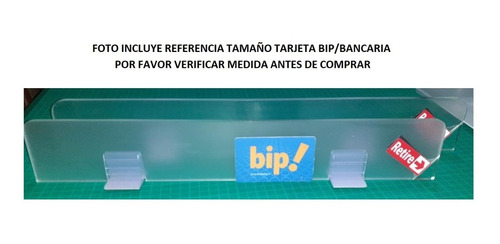 Separador Bajo Área Limpia Área Sucia 40x7cm