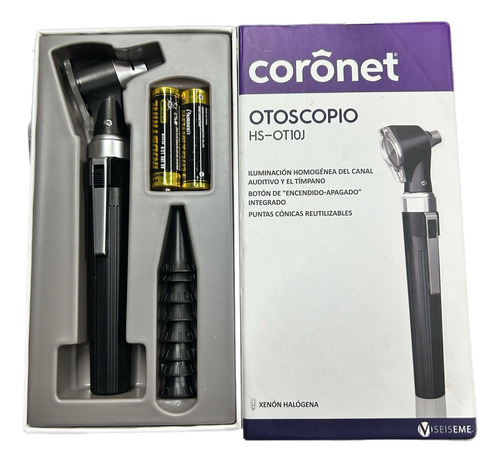 Otoscopio De Fibra Optica Led Coronet Hs-ot10j Diagnostico