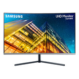 Monitor Uhd Samsung Curved 32'' Pantalla 4k - Lu32r590 Color Negro