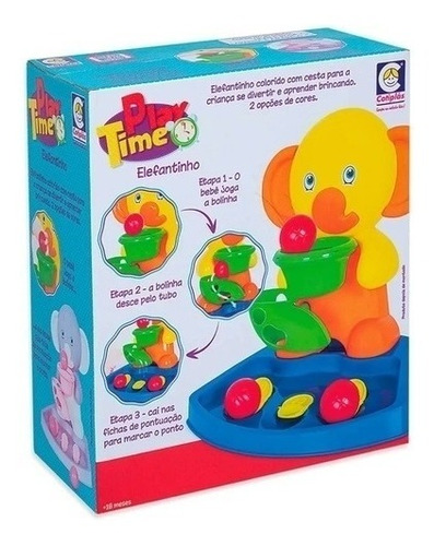 Elefantinho Play Time Cotiplás Brinquedo