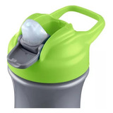 Vaso Chicco Pop Up Cup Pico Silicona X 350ml +24 Meses Color Gris/verde