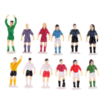 Modelo De Jugador De Fútbol Miniatura 13 Piezas 1:87 2,2 Cm