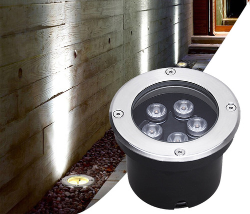 Spot Empotrable Para Piso Jardín Exterior Led 5w Impermeable