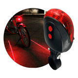 Linterna Luz Led Laser Bicicleta Inalambrica Trasera Bateria