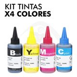 Kit X4 Tintas Sublimación Koreana 110ml Premium