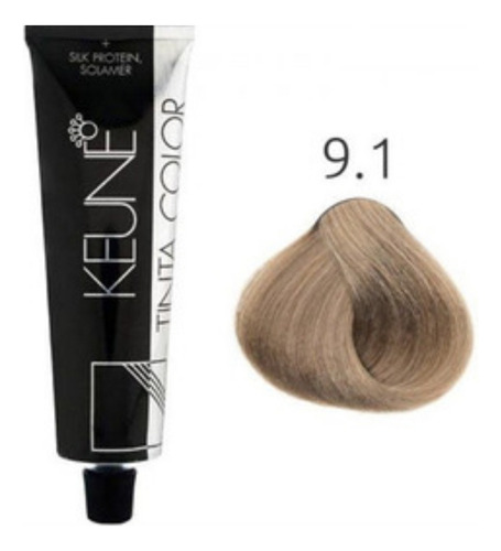 Tinta Keune Color 9.1 Louro Muito Claro Cinza 60ml