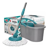 Mop Giratório Fit Rodo Mágico Com Balde Espremedor Original