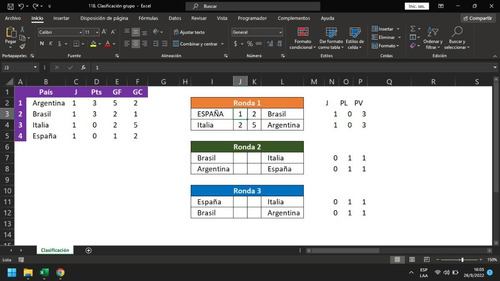 Clasificación Automática De Torneo  Deportivo 