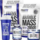 2 Hipercalórico Anabolic Mass + Bcaa+ Creatina+ Coq - Profit