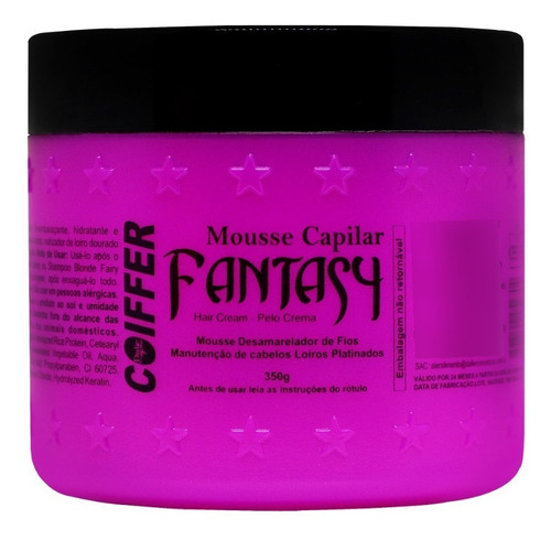 Mousse Fantasy Coiffer 350g Desamarelador Matizador