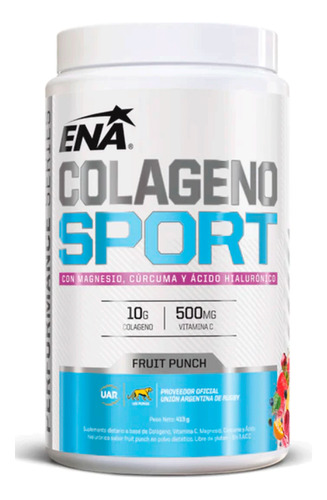 Ena Colágeno Sport Acido Hialuronico Sabor Fruit Punch 413g