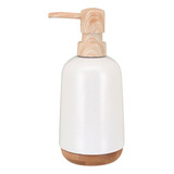 Porta Sabonete Liquido Lavabo 200ml Cerâmica Branco