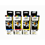 Pack Tinta 4 Colores Logic Premiun  Para Epson 664 