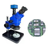 Microscopio Trinocular Con Camara Y Aro De Led + B1 G Tools