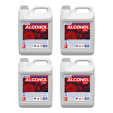 Alcohol 70% Sanitizante Liquido 5lt Con Anmat X 4 Bidones