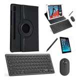 Capa 360 Preto Teclado, Mou Pel, Stylus P/galaxy Tab S7 Lite