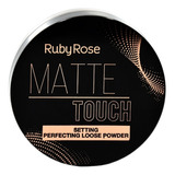 Kit 4 Pó Solto Facial Ruby Rose Matte Touch Hb-7222 Atacado
