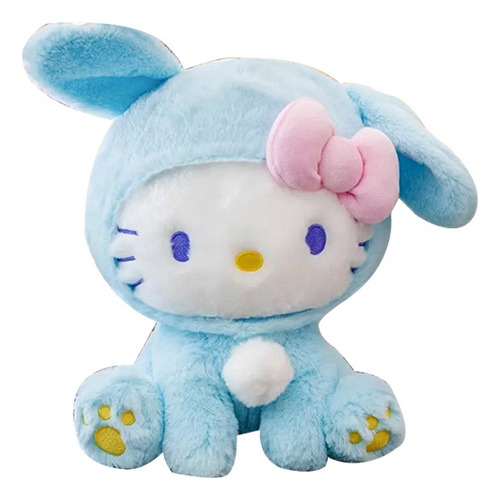 Peluche Hello Kitty Disfraz Conejo Sanrio Original 30cm