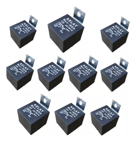 X10 Relay 12v 80a 4 Patas Relé Auto 4 Pines / R&r