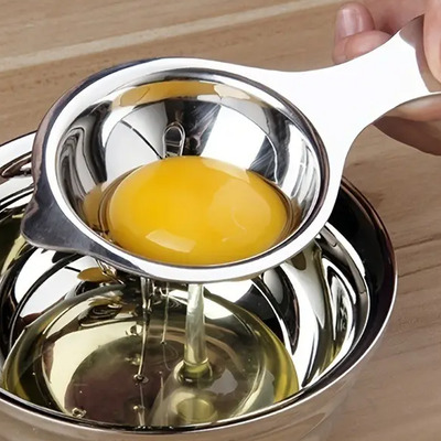 Separador De Gema De Ovo Em Aço Inox Fácil De Limpar Prateado | Frete grátis