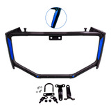 Defensa Parachoques Reflejante Negra / Azul Moto Universal