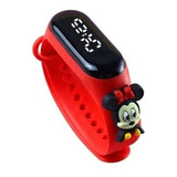 Relógio Infantil Digital Led À Prova D'água Mickey / Minnie