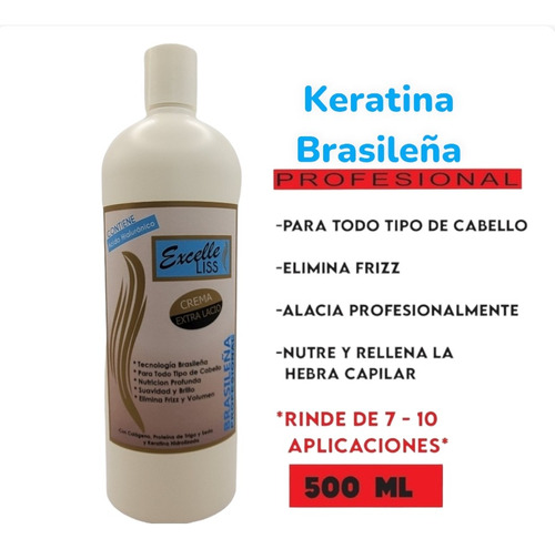 Keratina Ultra Alaciante Fórmula Brasileña 500 Ml