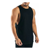 Musculosa Deportiva Hombre Basica Lisa Verano Algodón