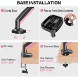 Mountup Soporte De Escritorio De Un Solo Monitor, Soporte De