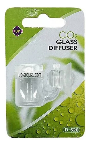 Difusor De Co2 Pequeno Em Vidro Up-aqua D-520 25mm Altura 25 Mm Comprimento 25 Mm Cor Transparente Diâmetro 20 Mm Largura 20 Mm