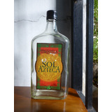 Botella De Vidrio Vacia Tequila Sol Azteca - 1 Litro