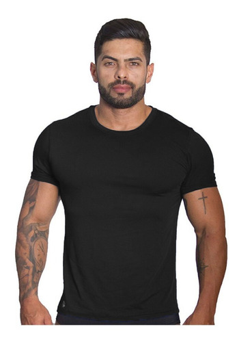 Camiseta Masculina Manga Curta Fit Easy Polo State Preto