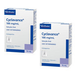 2 Cyclavance 100 Mg/ml - Virbac Para Cães - 15ml - Original