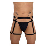 Tanga Para Hombre + Liguero Argollas Lenceria Sexy Mod. L06