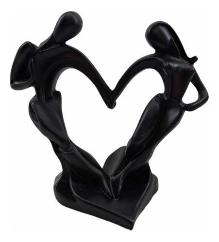 Figura Arte Pareja Abstracta De Amor Cerámica Decoración