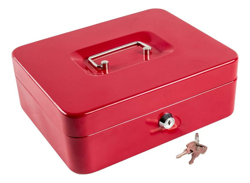Cofre Portavalores Rd  Nro.3 Caja De Dinero Monedero, Alajero    N°3 Color Rojo