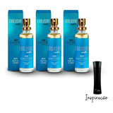 Kit 3 Perfumes Exclusive Code Masculino 15ml Amakha Paris