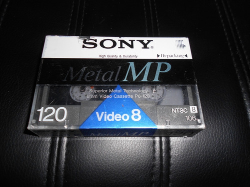 Cassette De Video  8mm 120 Minutos Video8 Metal Mp