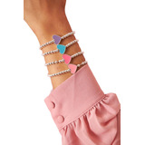 Pulsera Con Dije Corazón Acero Quirurgico Antialérgico