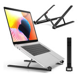 Soporte Notebook Laptop Stand Regulable Portatil Con Funda Color Negro