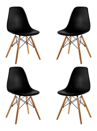 Silla Auxiliar Para Sala O Comedor Set X 4 Eames 